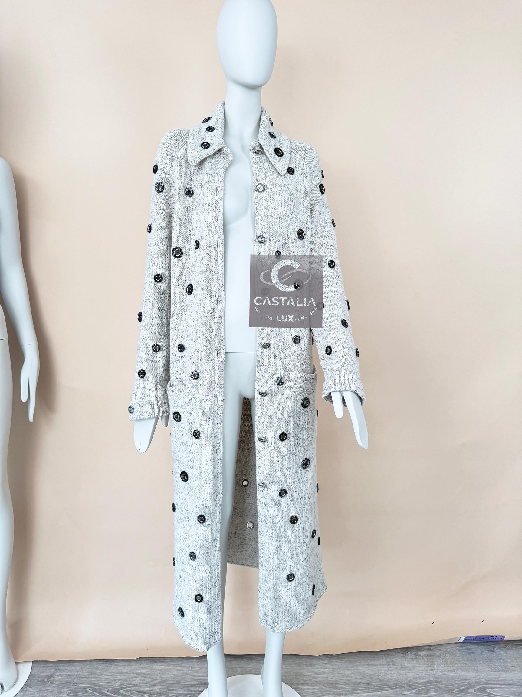Chanel 7K$ Embellished Cashmere Cardi Coat 11