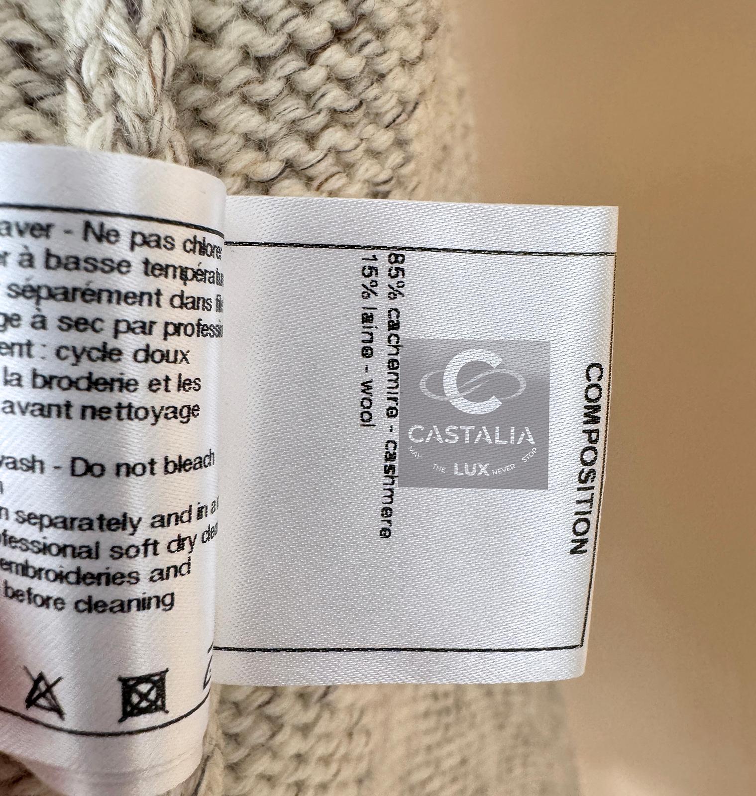 Chanel 7K$ Embellished Cashmere Cardi Coat 12