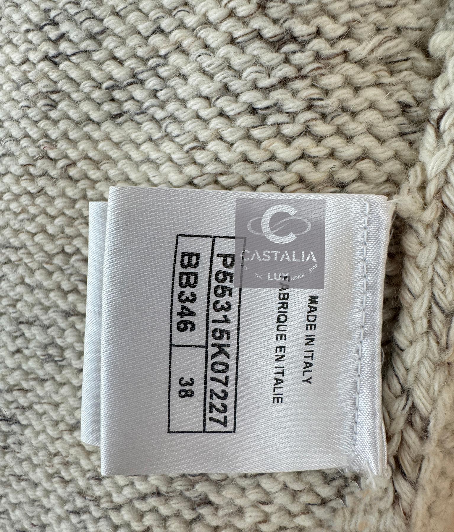 Chanel 7K$ Embellished Cashmere Cardi Coat 13