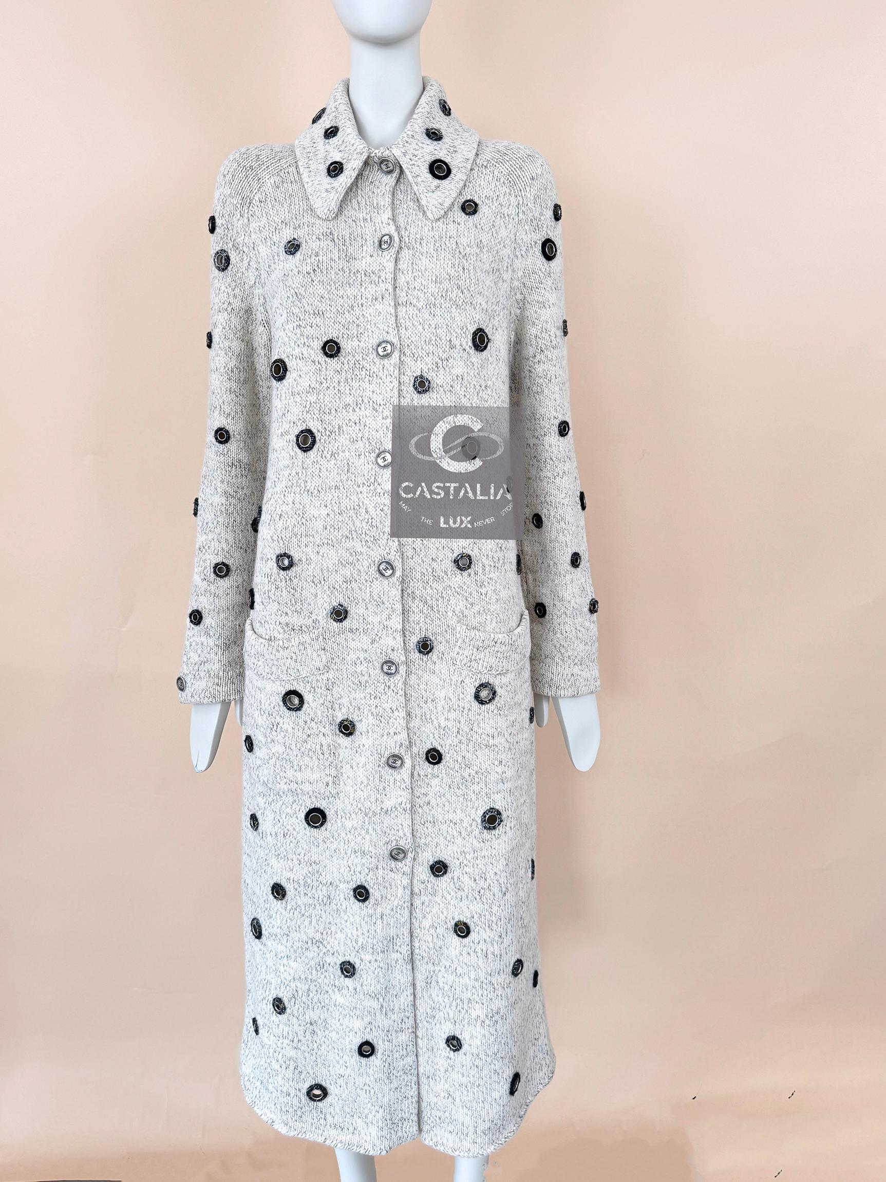 Chanel 7K$ Embellished Cashmere Cardi Coat 3