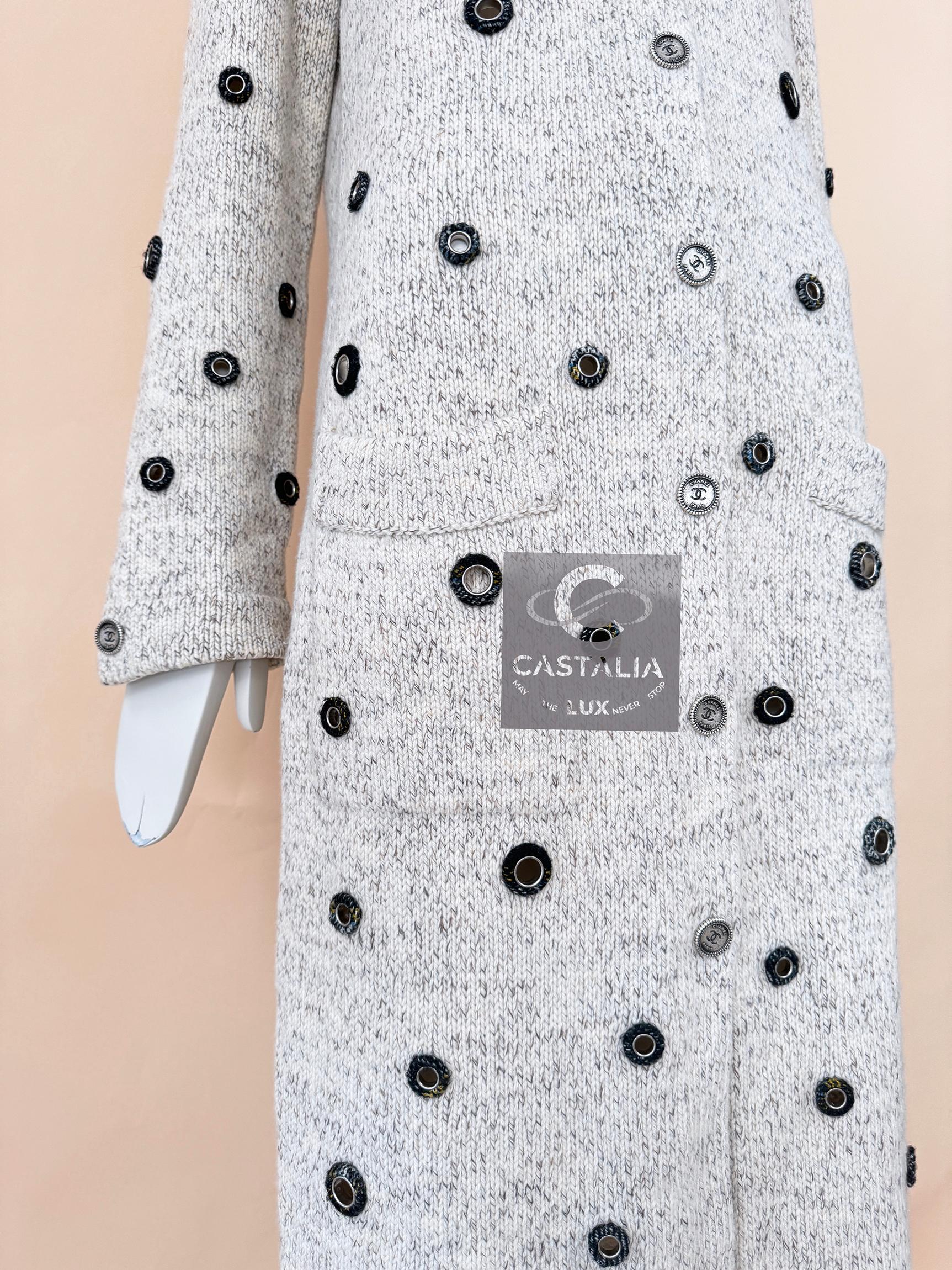 Chanel 7K$ Embellished Cashmere Cardi Coat 4