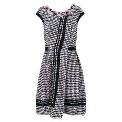 Chanel 7K$ Vestido de tweed con adornos florales 42 FR