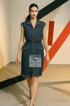 CHANEL 7K$ Iluminated Tweed Jacket Vest 34 FR