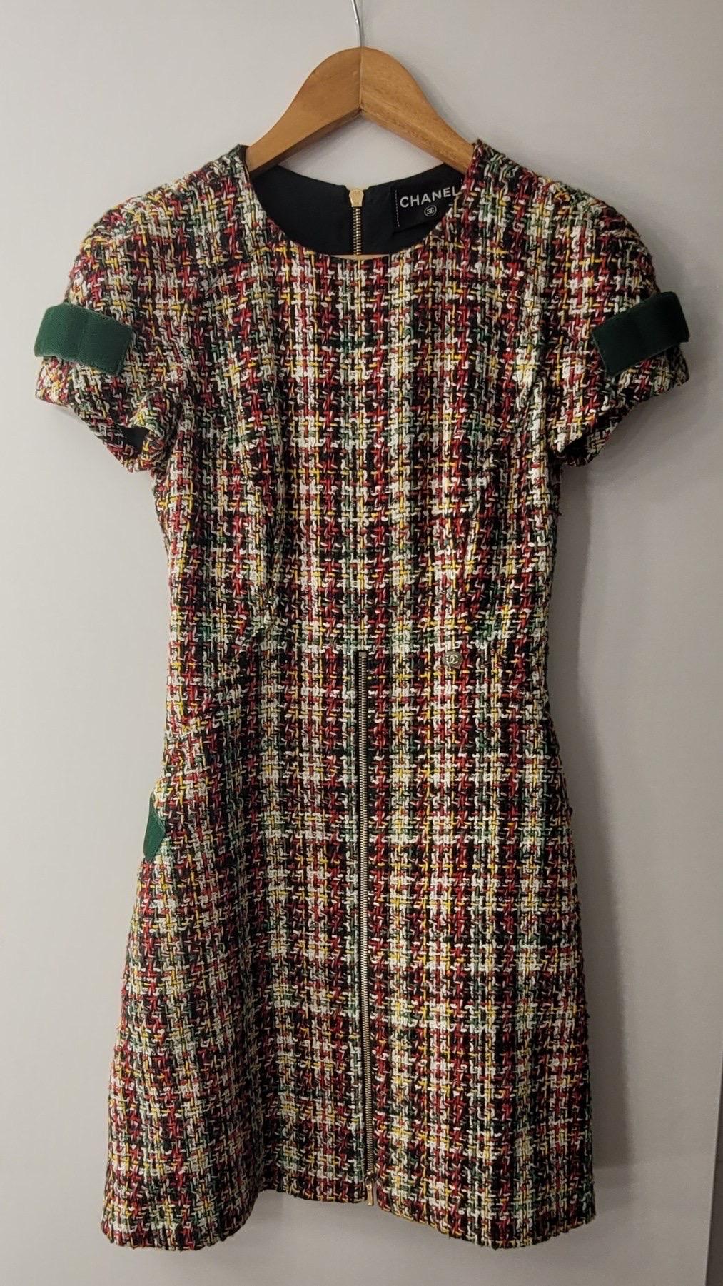 Chanel 7K$ Lesage Tweed Dress In Excellent Condition For Sale In Krakow, PL