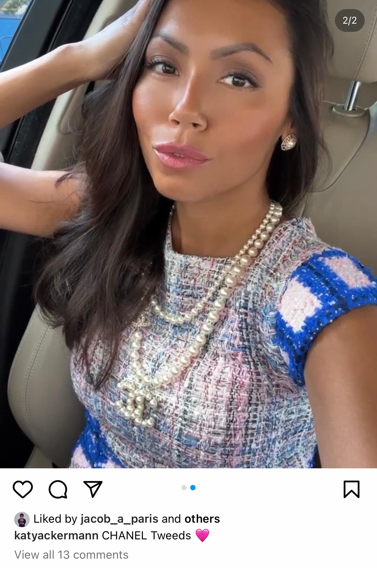 De las mujeres Vestido de tweed Chanel 7K$ Nueva Pasarela Primavera 2018