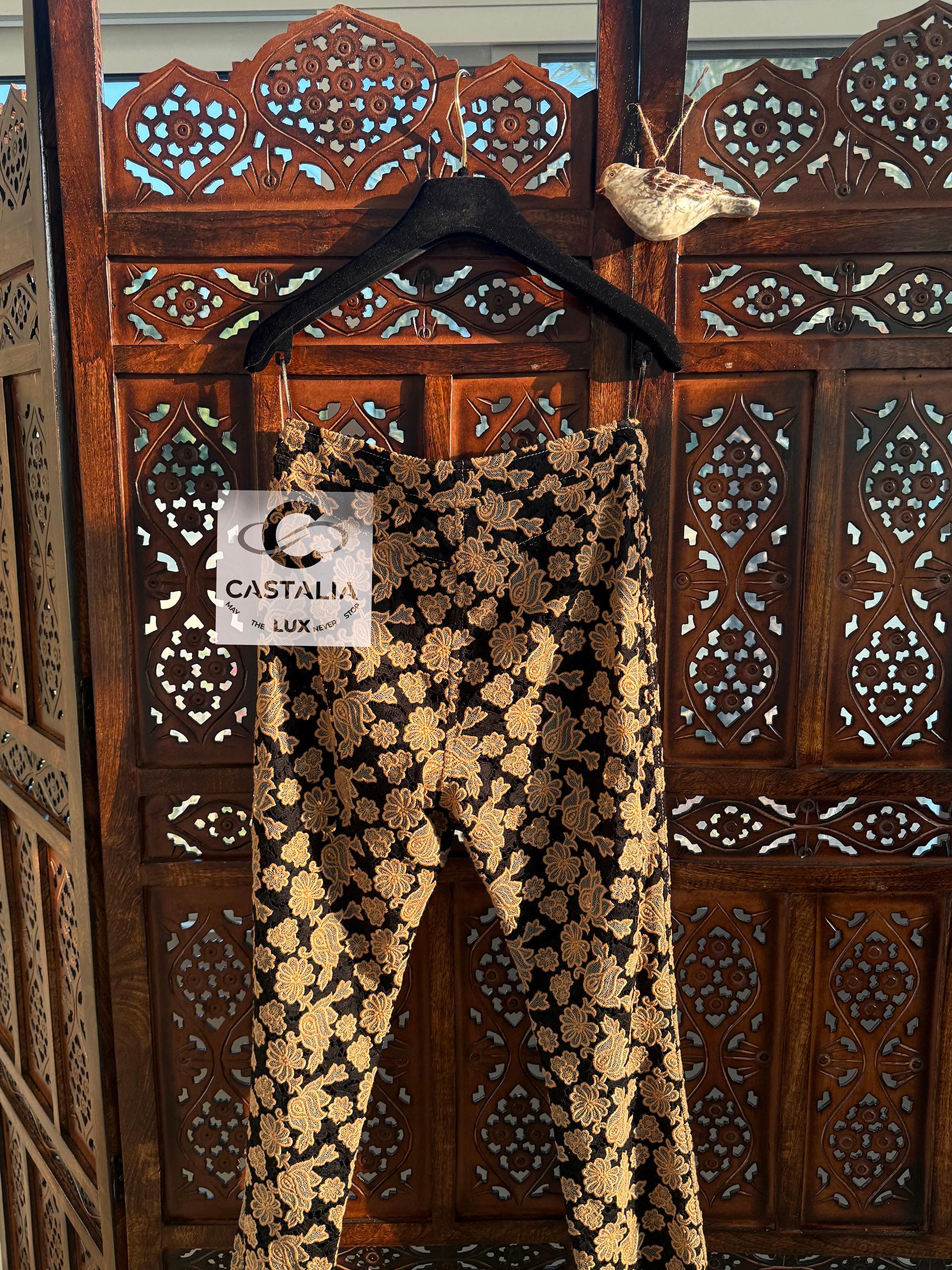 Chanel 7K$ New Exquisite Embroidery and Lace Trousers 4
