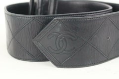 Chanel 80/32 Black Quilted Lambskin Belt 1C1130