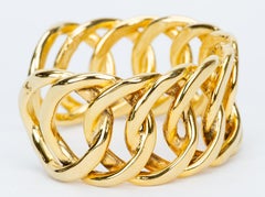 Chanel 80's Chain Cuff Bracelet