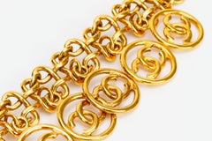Chanel 80's Charms Logo Bracelet
