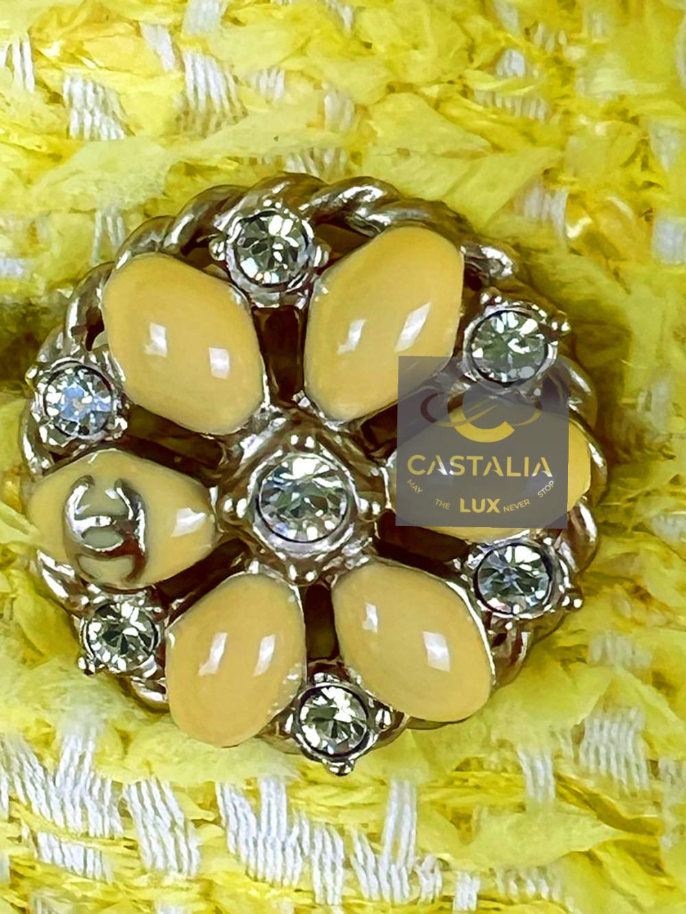 Chanel 8K$ CC Jewel Gripoix Buttons Tweed Dress 38 FR 3