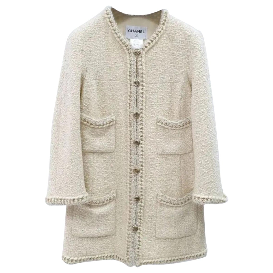 Chanel 8K$ Chain Trim Tweed Jacket