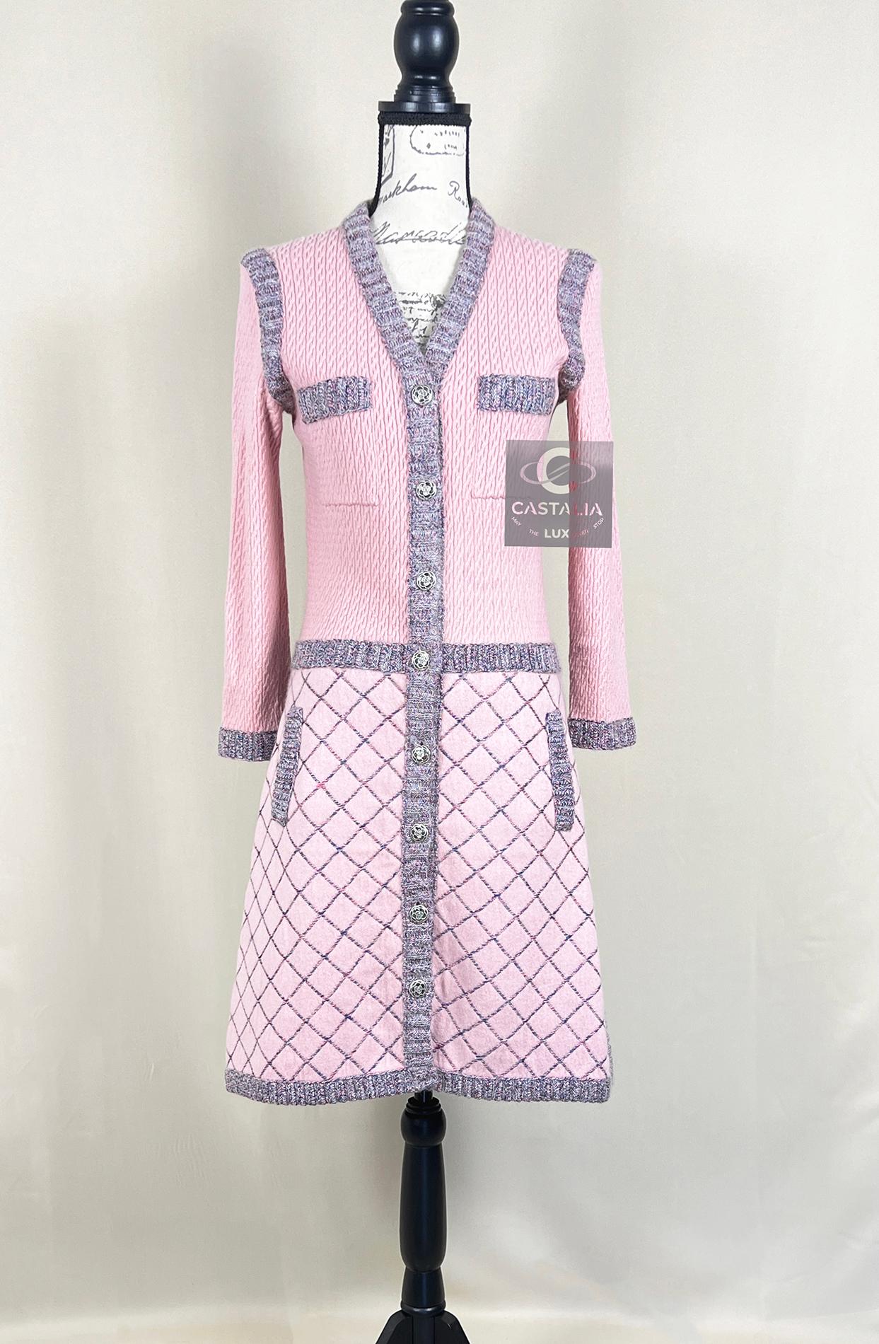 Chanel 8K$ Coco Brasserie Pastel Pink Jacket Dress 1