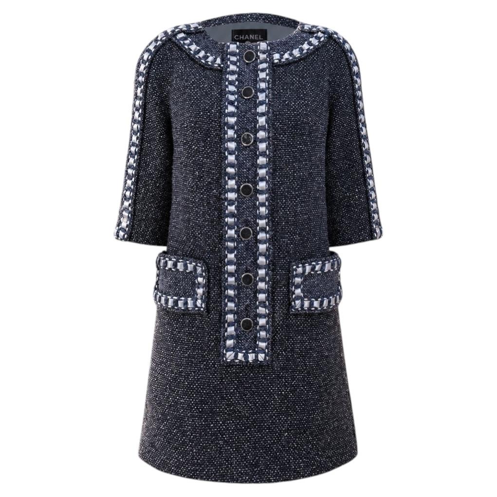 CHANEL 8K$ Collectible Paris / Rome Tweed Dress 34 FR