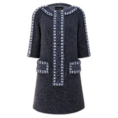 CHANEL 8K$ Collectible Paris / Rome Tweed Dress 34 FR