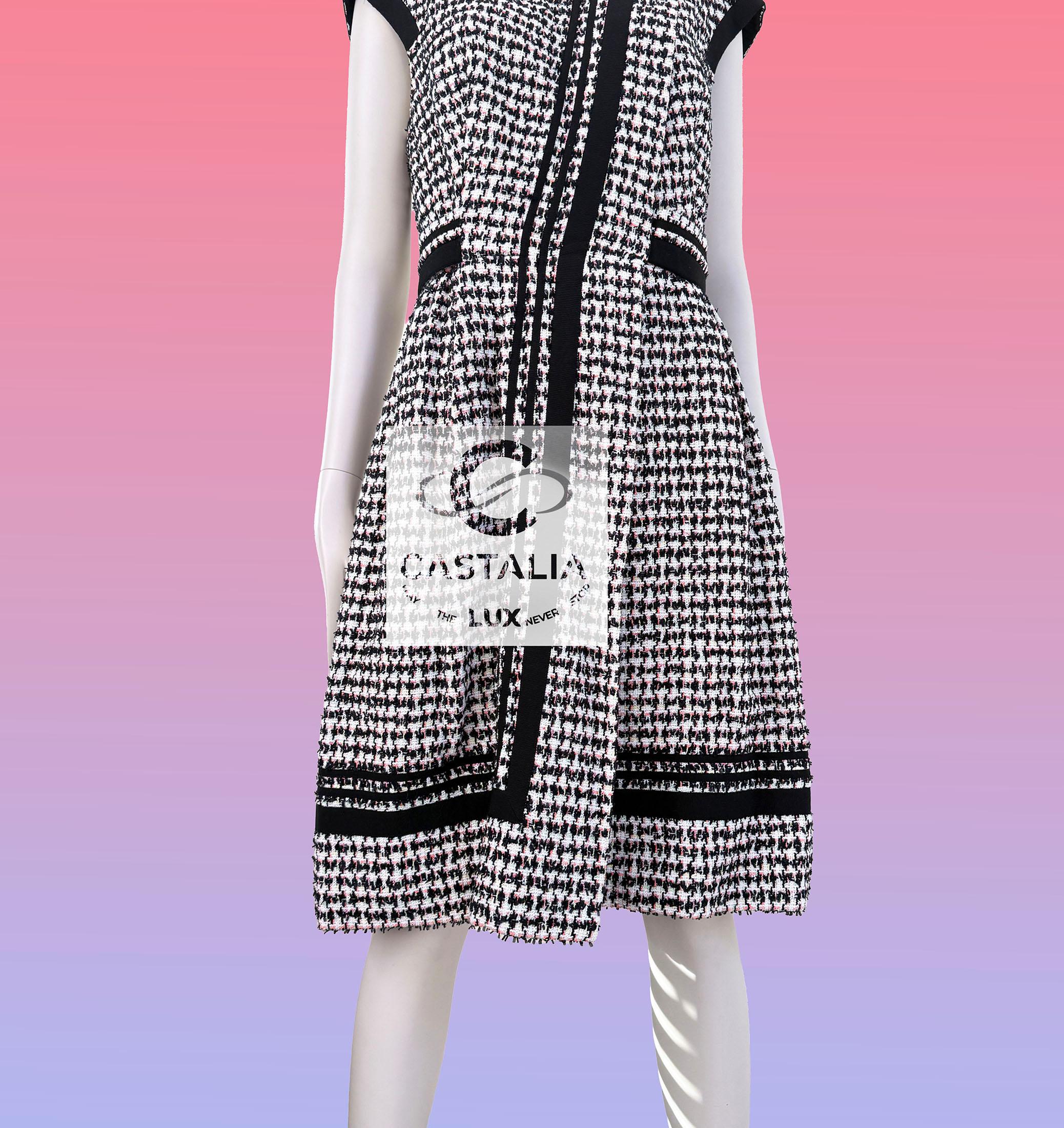 Chanel 8K$ Couture Grace Floral Tweed Dress 42 FR For Sale 7