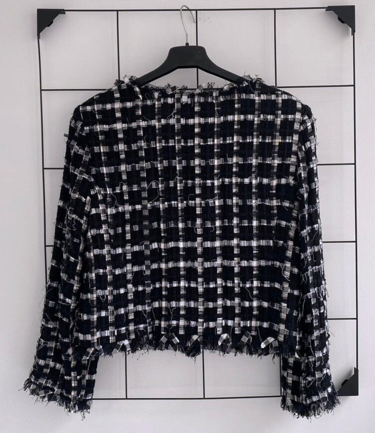 Chanel  8K$ Jewel Buttons Ribbon Tweed Jacket 42 FR 1