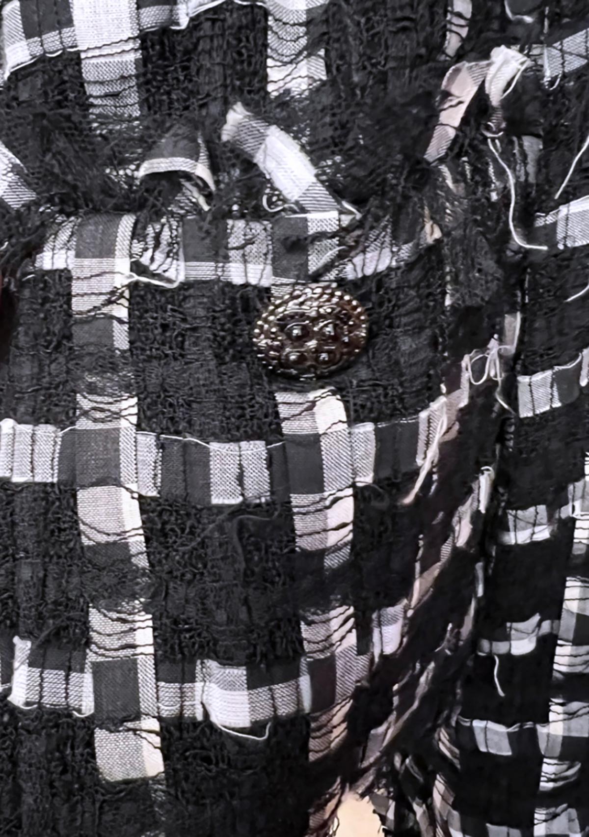 Chanel  8K$ Jewel Buttons Ribbon Tweed Jacket 42 FR 2