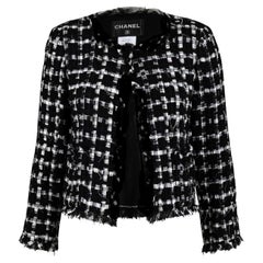 Chanel  8K$ Schmuckknöpfe Schleifenband Tweed Jacke 42 FR