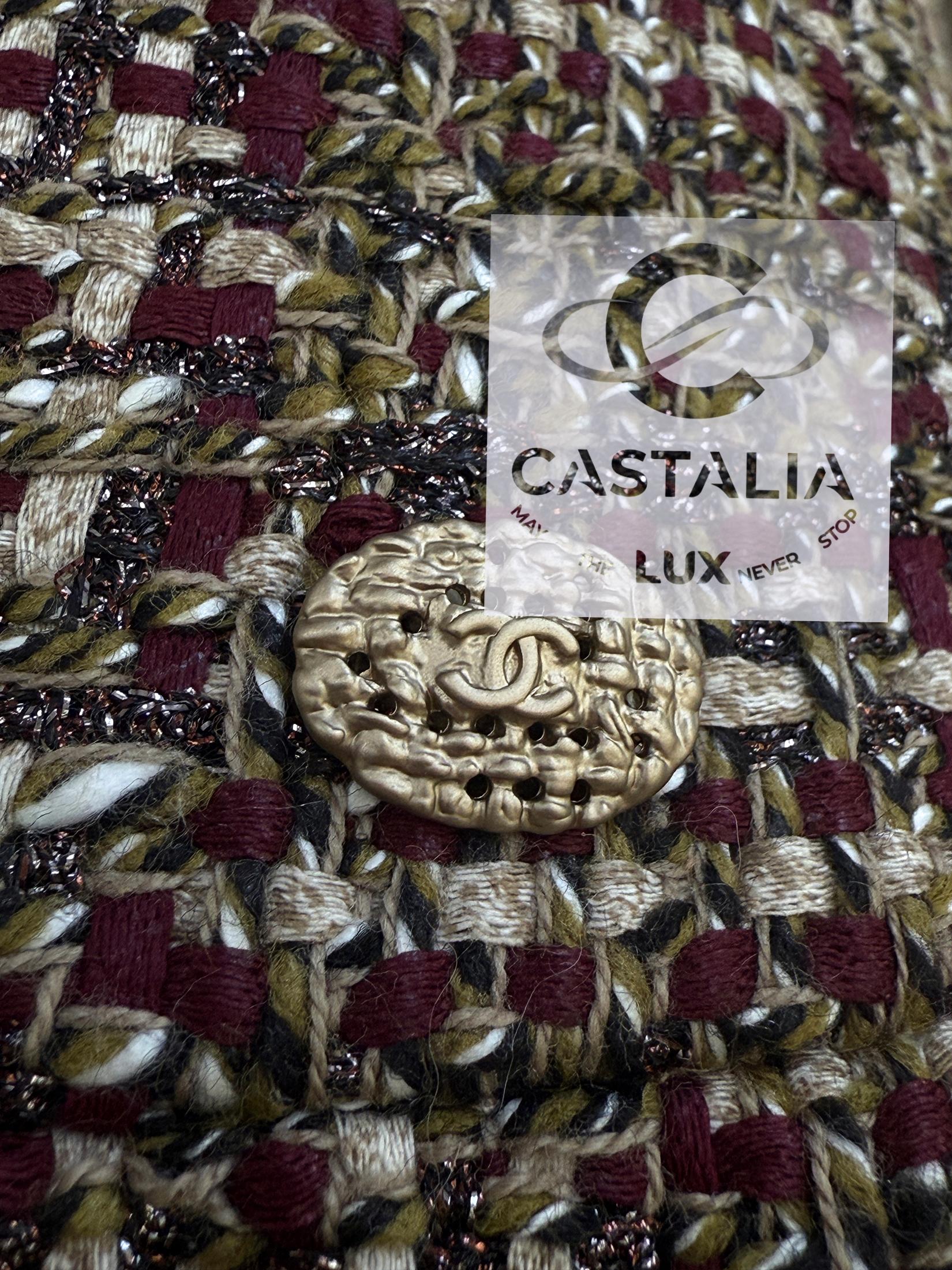 CHANEL 8K$ New Autumnal Cézanne Palette Tweed Kleid  38 FR im Angebot 7