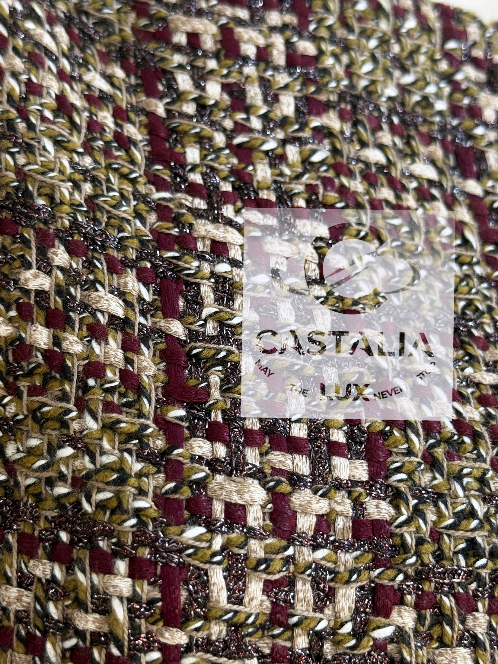 CHANEL 8K$ New Autumnal Cézanne Palette Tweed Kleid  38 FR im Angebot 8