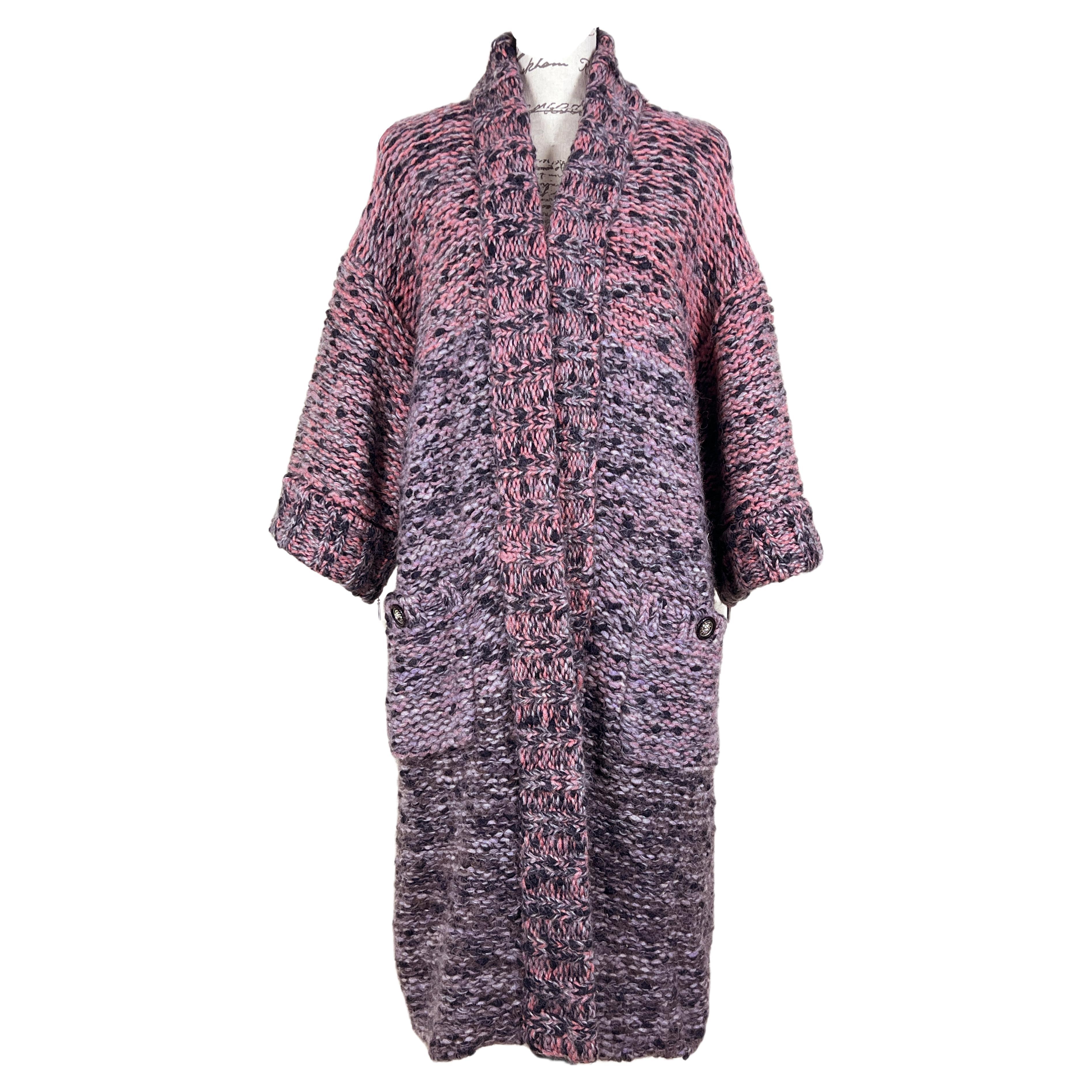 Chanel 8K New CC buttons Oversized Boucle Coat For Sale
