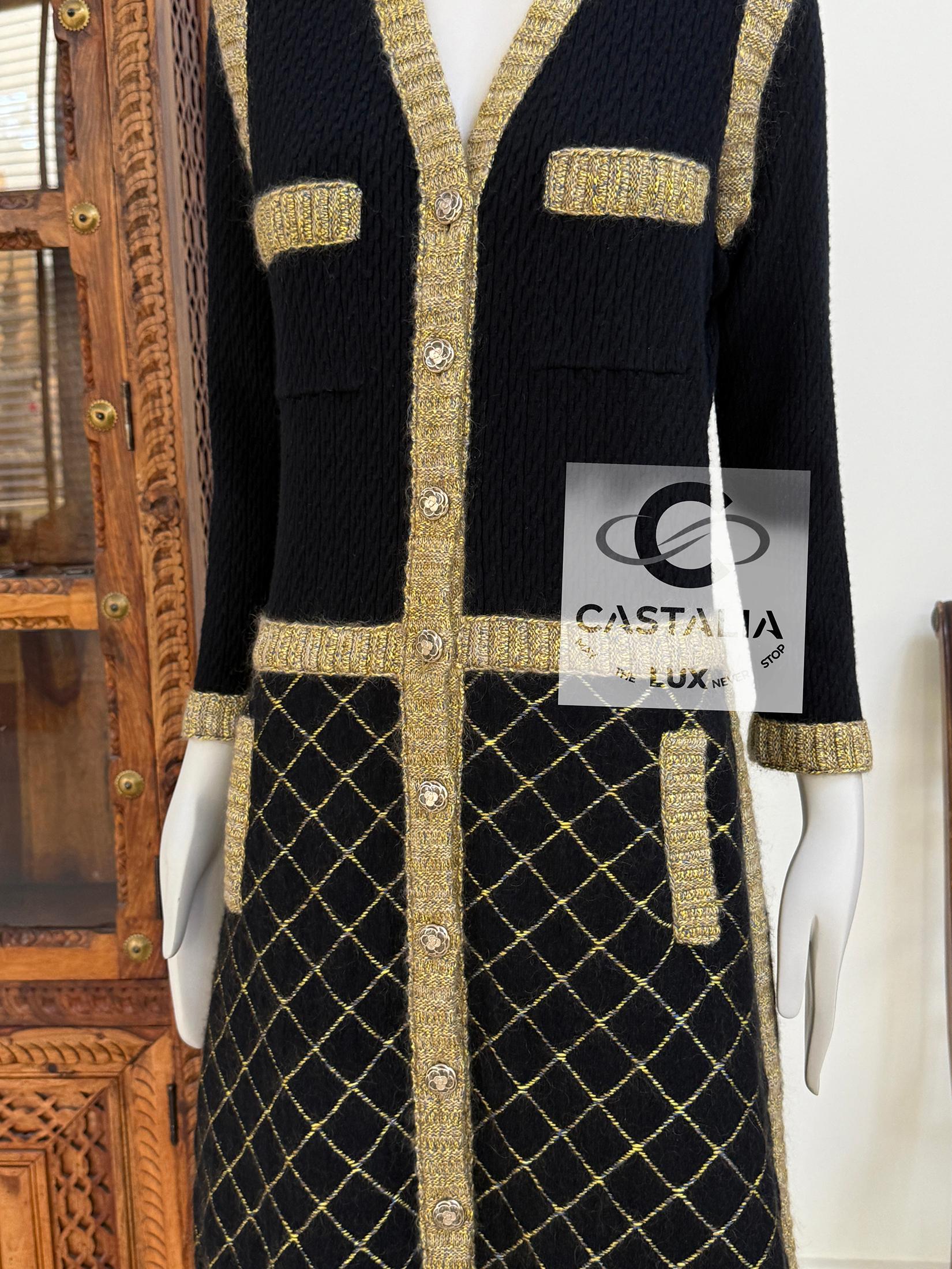 Chanel 8K$ New Coco Brasserie Runway Jacket Dress 38 FR For Sale 7