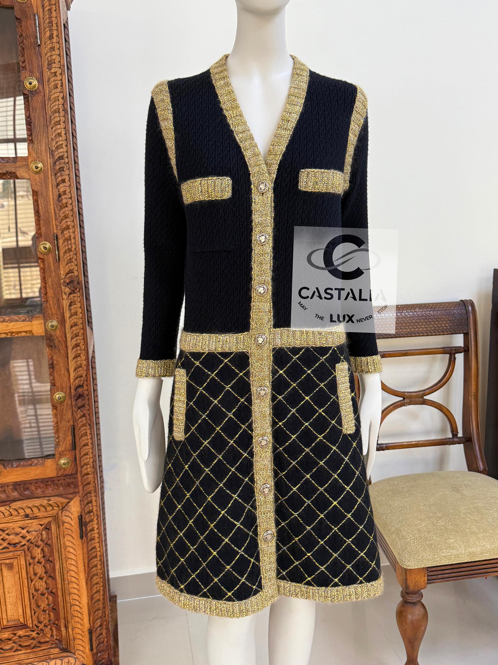 Chanel 8K$ New Coco Brasserie Runway Jacket Dress 38 FR For Sale 8