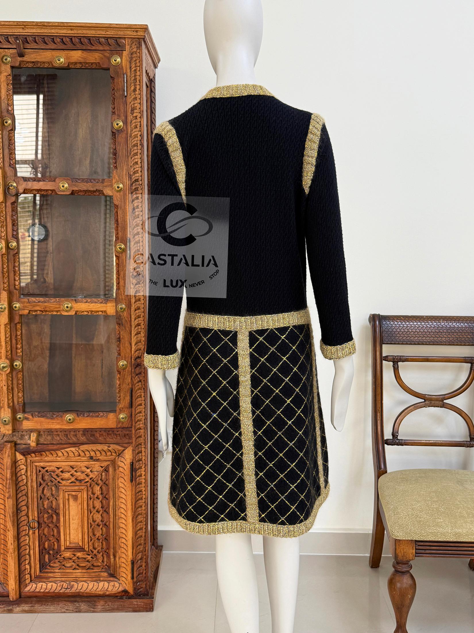 Chanel 8K$ New Coco Brasserie Runway Jacket Dress 38 FR For Sale 9