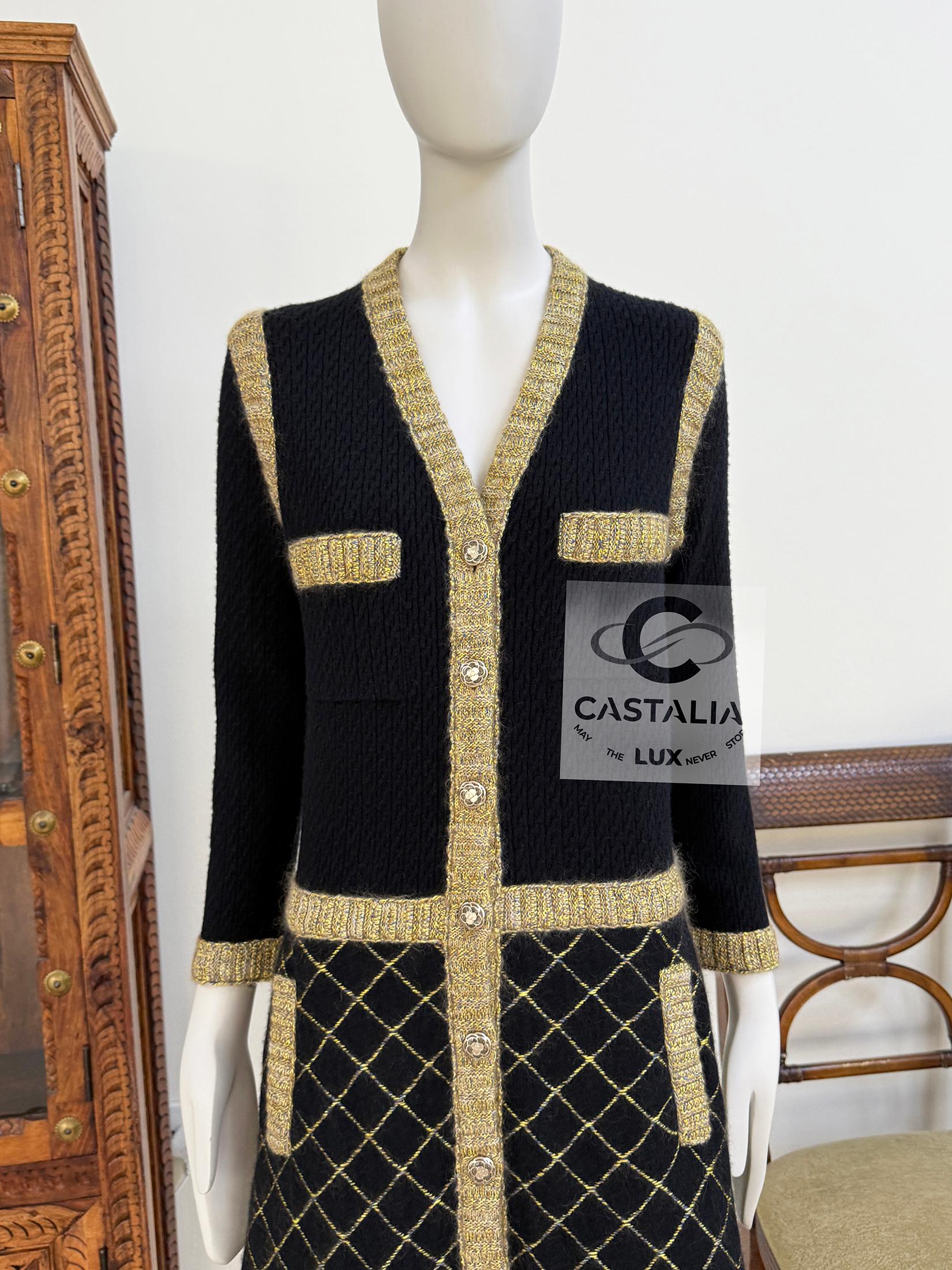 Chanel 8K$ New Coco Brasserie Runway Jacket Dress 38 FR For Sale 12
