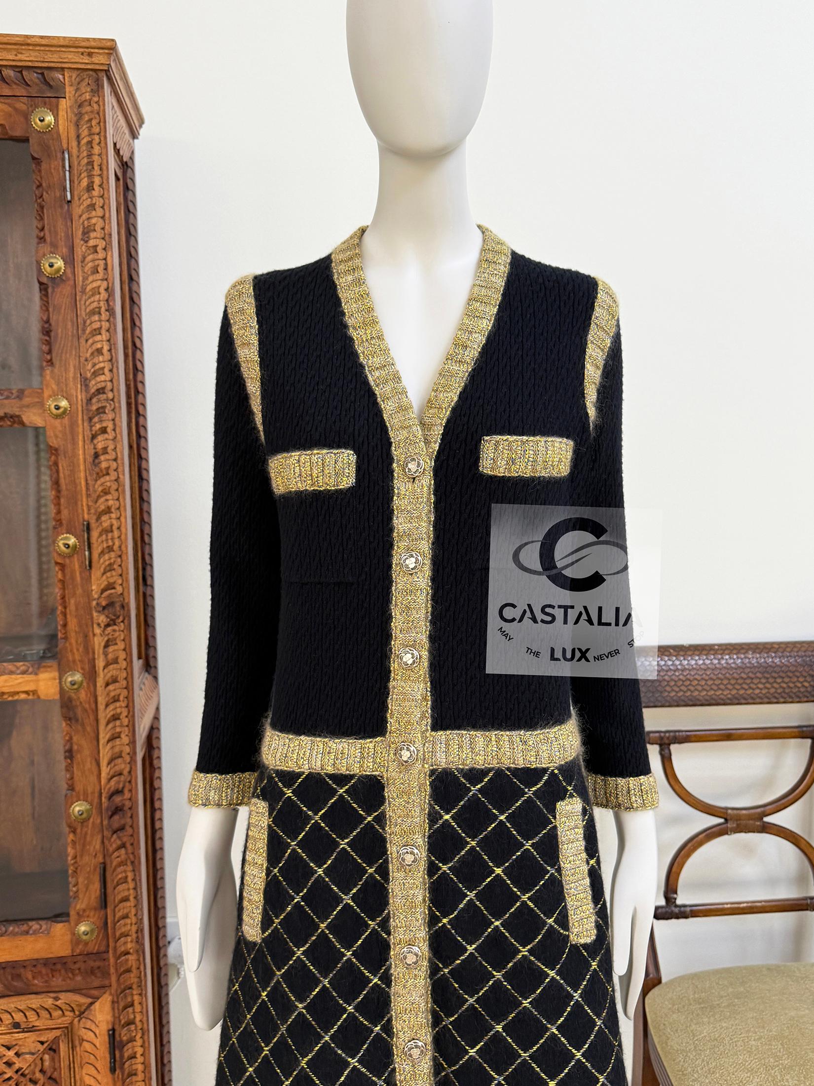 Chanel 8K$ New Coco Brasserie Runway Jacket Dress 38 FR For Sale 2