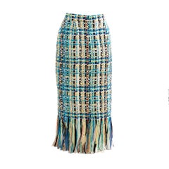 CHANEL 8K$ New Iconic Paris / Kuba Ribbon Tweed Rock 42 FR