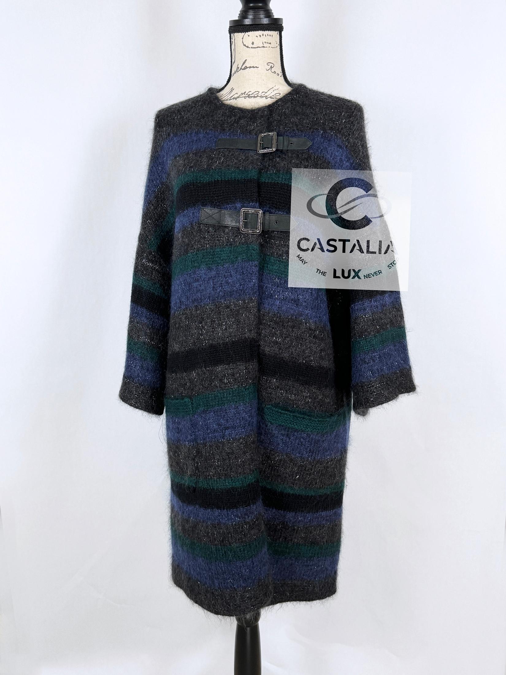Chanel 8K$ New Paris / Edinburgh Runway Cashmere Coat 42 FR For Sale 5