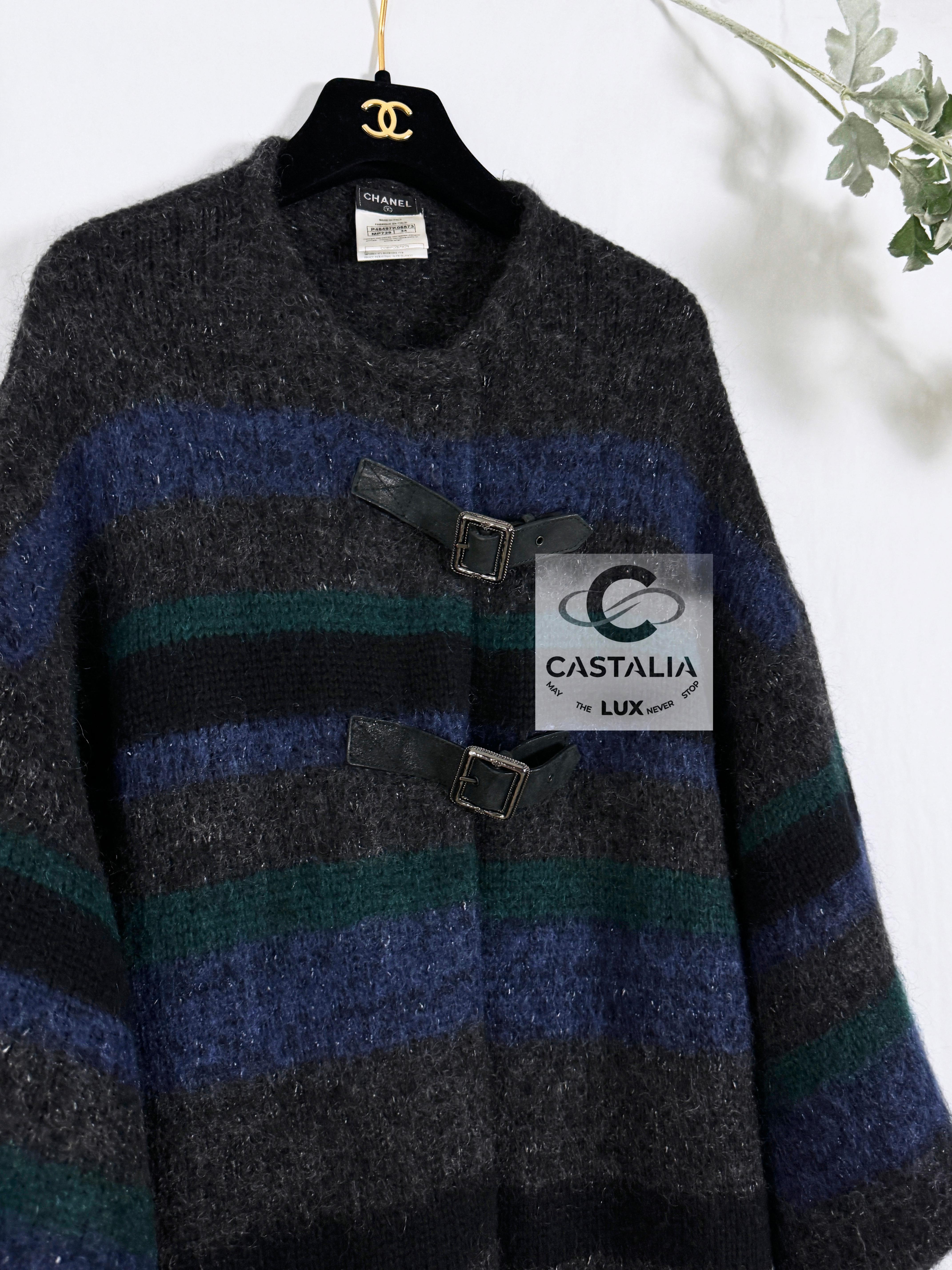 Chanel 8K$ New Paris / Edinburgh Runway Cashmere Coat 42 FR For Sale 1