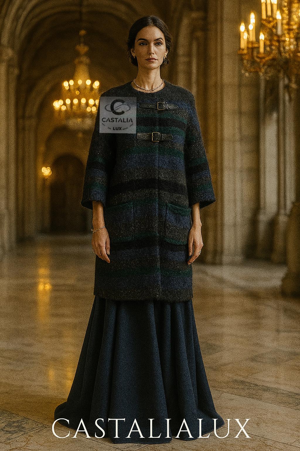 CHANEL 8K$ Nuevo París / Edinrbguh Abrigo relajado de cachemira 42 FR en Nuevo estado para la venta en Dubai, AE