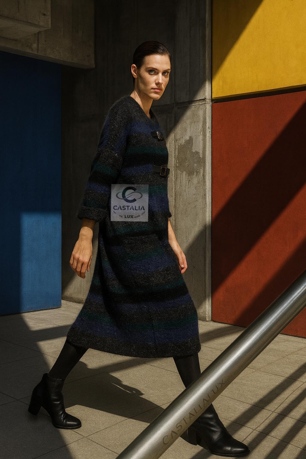 CHANEL 8K$ Nuevo París / Edinrbguh Abrigo relajado de cachemira 42 FR en venta 2