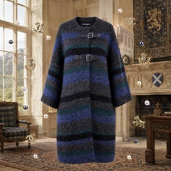 CHANEL 8K$ New Paris / Edinrbguh Relaxed Cashmere Coat 42 FR