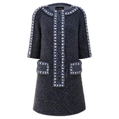 CHANEL 8K$ New Paris / Rome Tweed Dress 34 FR