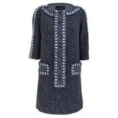 CHANEL 8K$ New Paris / Rome Tweed Dress 34 FR
