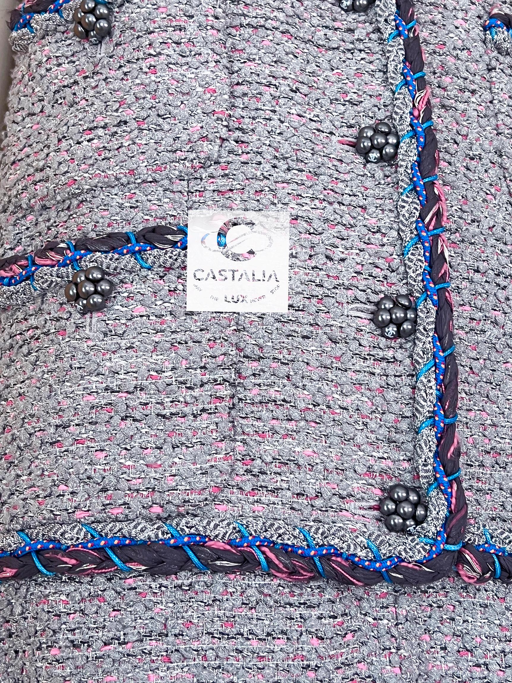 Chanel 8K$ Nuovo abito in tweed da passerella 40 FR in vendita 8