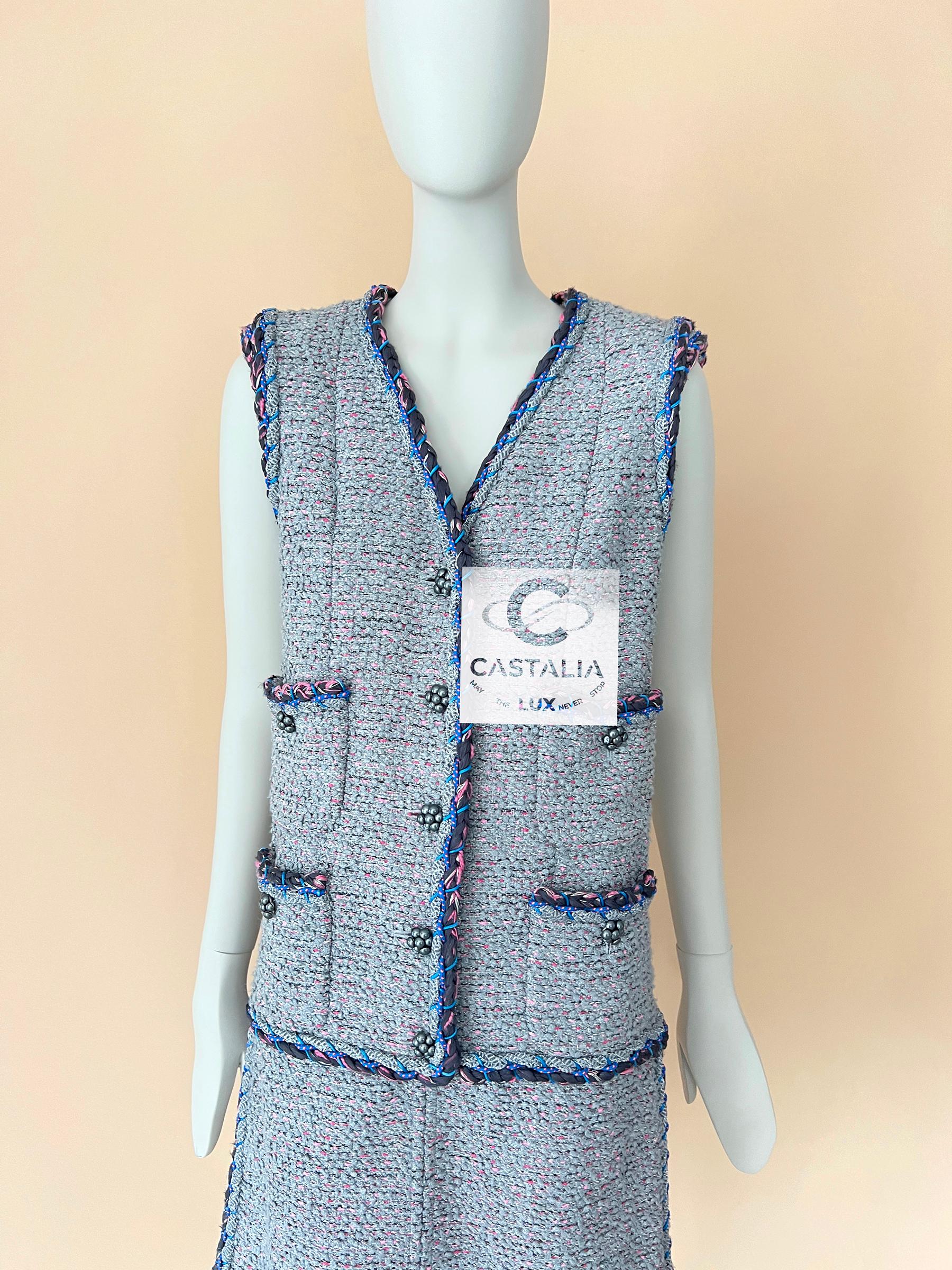da uomo o donna Chanel 8K$ Nuovo abito in tweed da passerella