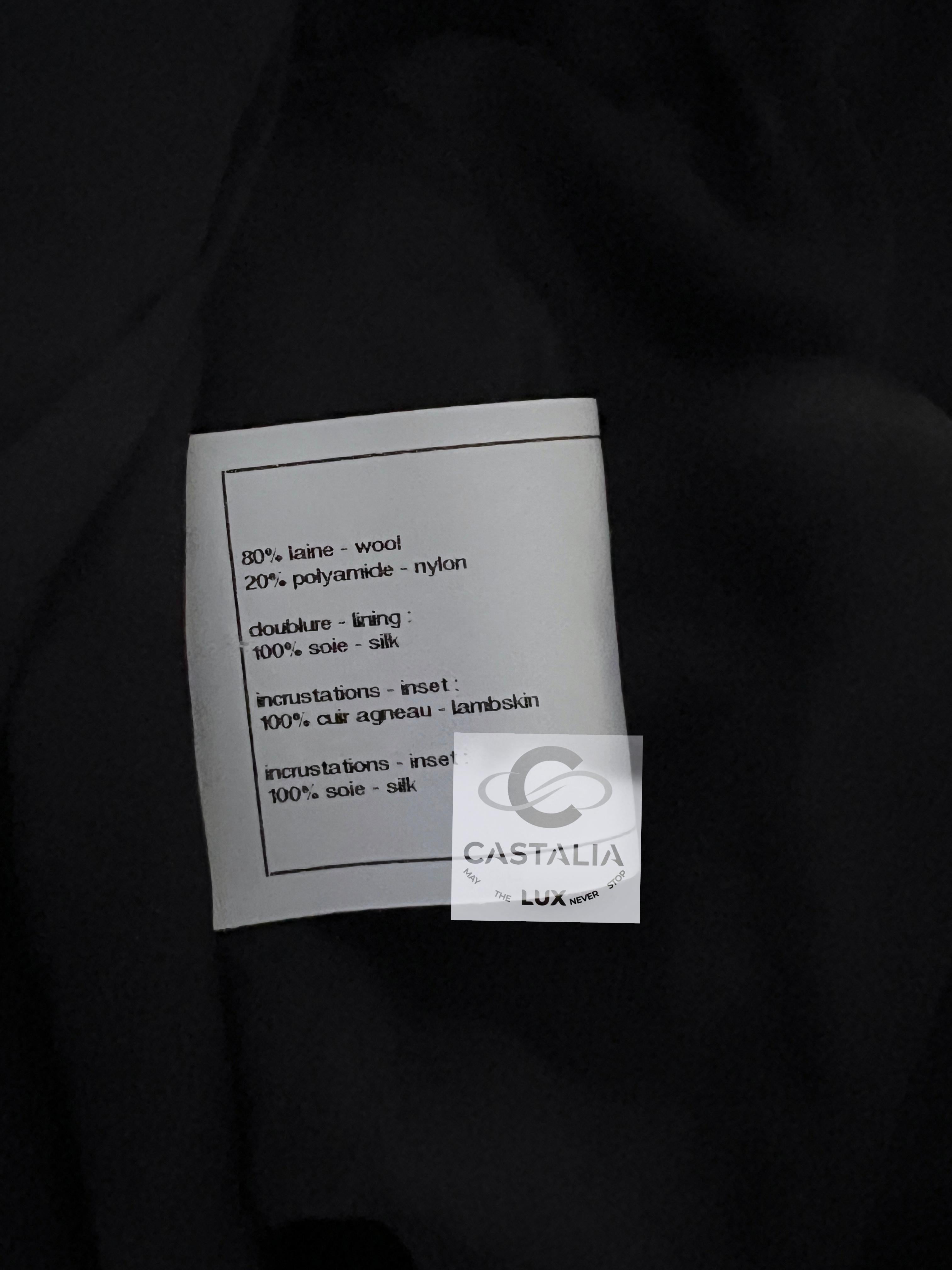 Chanel 8K$ New Tweed and Leather Runway Dress 34 FR 10