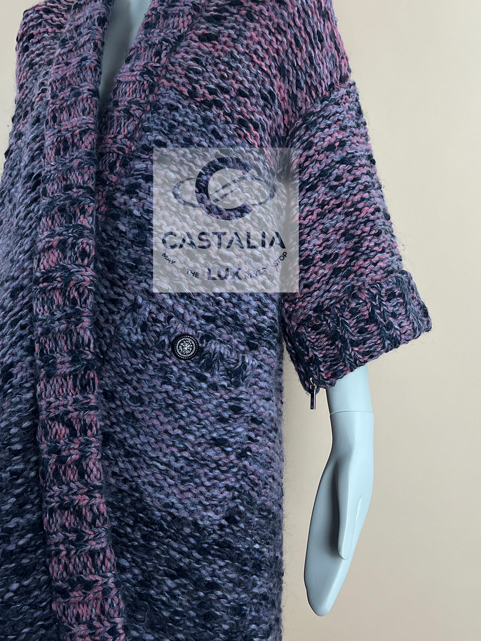 Chanel 8K$ Parigi / Edimburgo Cappotto in bouclè rilassato 34 FR in vendita 5