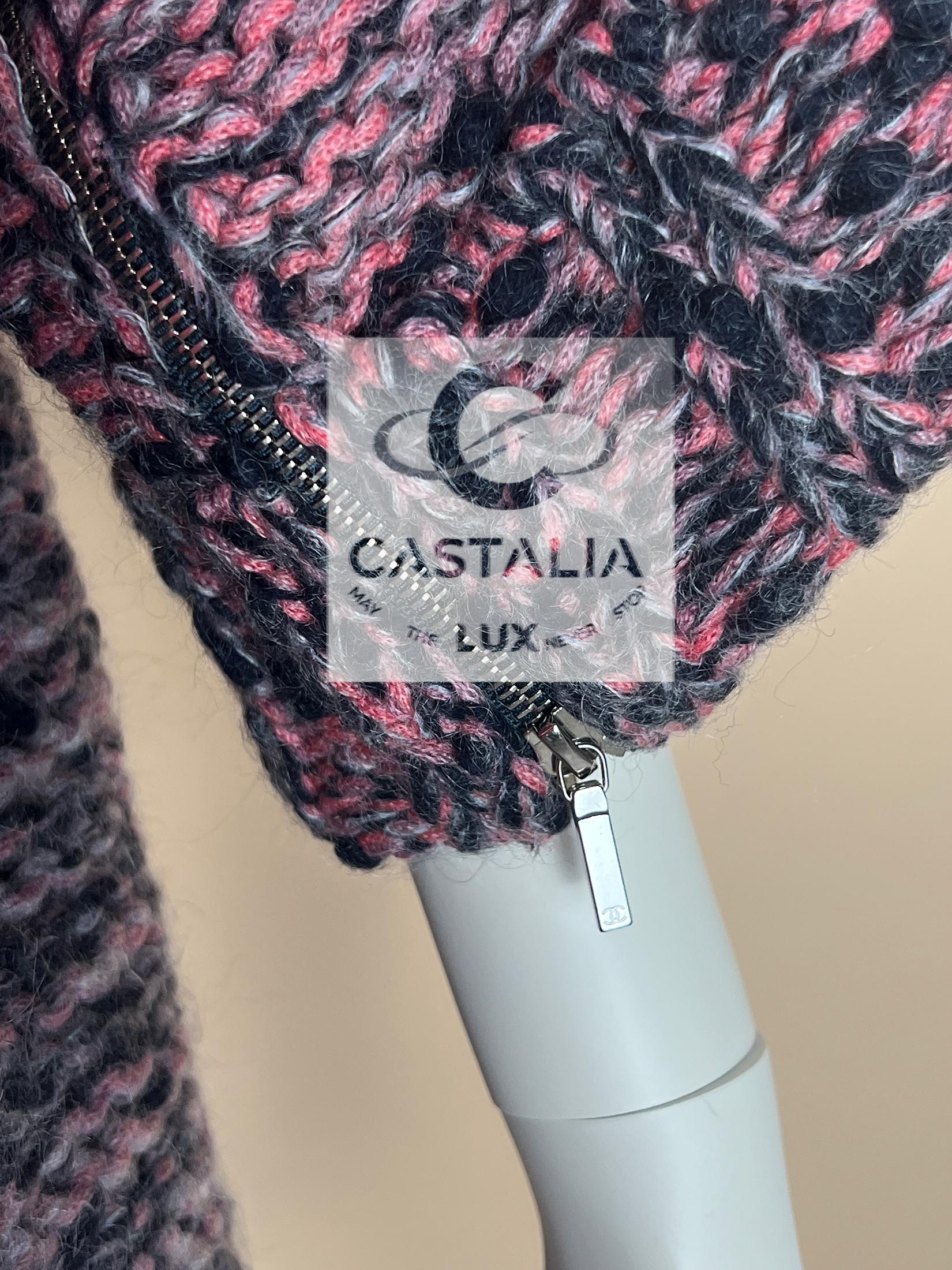 CHANEL 8K$ Paris / Edinburgh Entspannter Boucle-Mantel 34 FR im Angebot 4