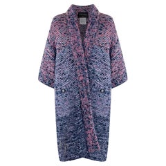 CHANEL 8K$ Paris / Edinburgh Relaxed Boucle Coat 34 FR