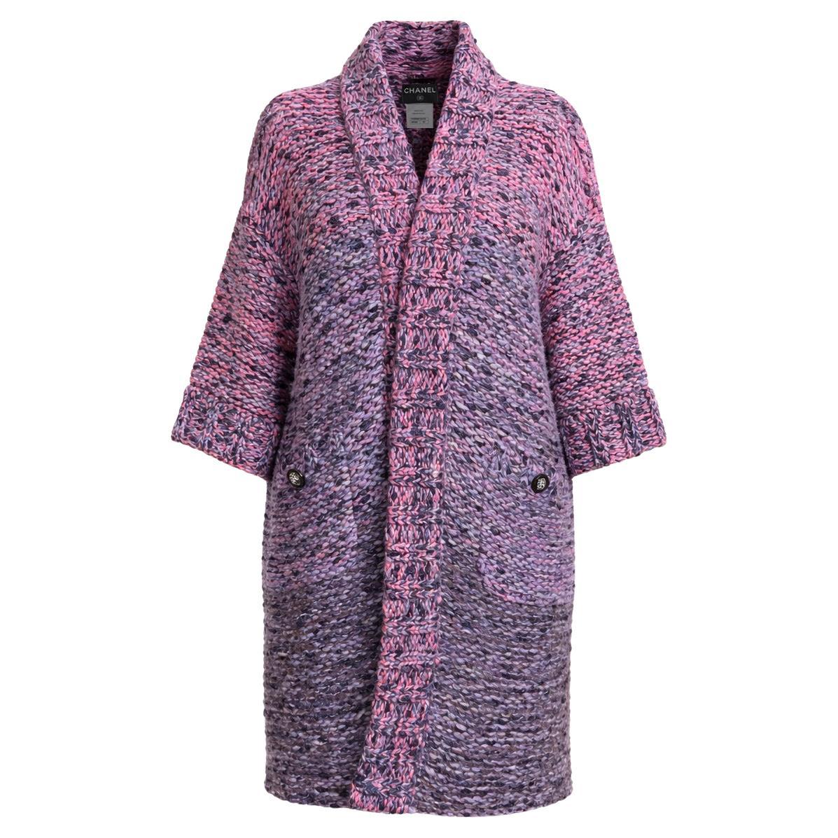 CHANEL 8K$ Paris / Edinburgh Relaxed Boucle Coat 34 FR