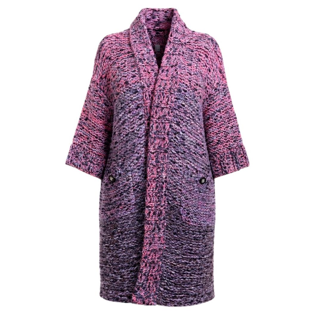 CHANEL 8K$ Paris / Edinburgh Relaxed Boucle Coat 34 FR For Sale