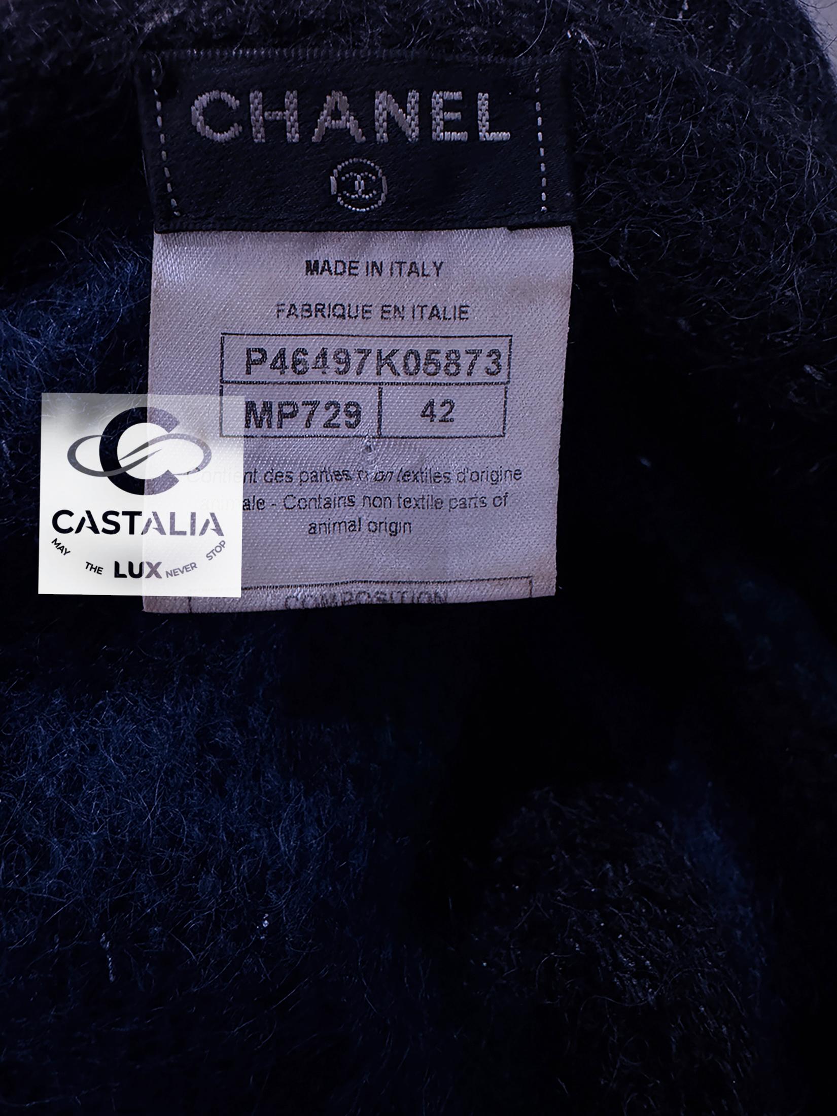 Chanel 8K$ Parigi / Edinrbguh Cappotto in cashmere rilassato 42 FR in vendita 9