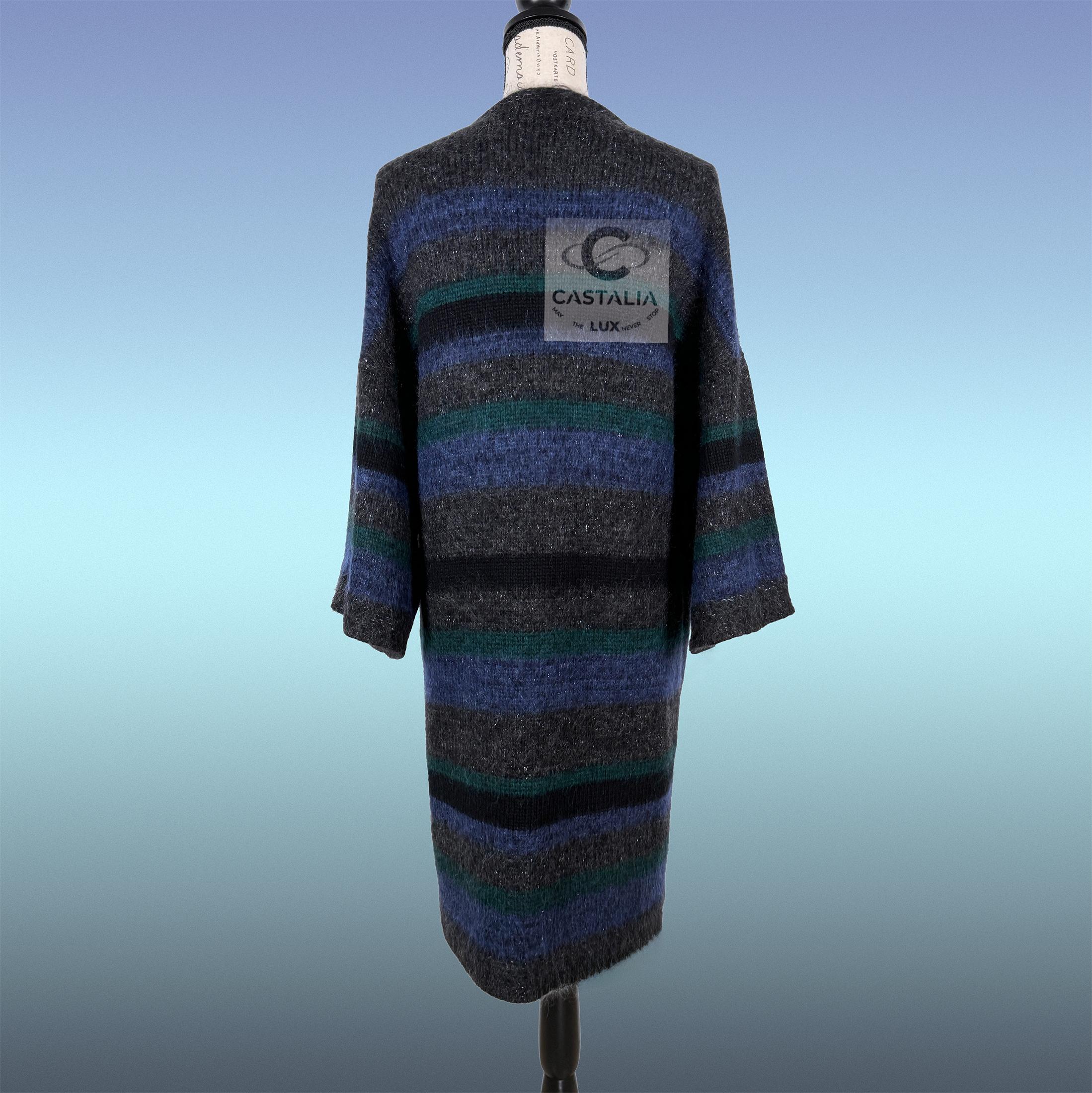 CHANEL 8K$ Paris / Edinrbguh Relaxed Cashmere Coat 42 FR For Sale 11
