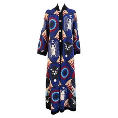 CHANEL 8K$ Parigi / Egitto CC Cappotto lungo in cashmere con motivo scarabeo 34 FR