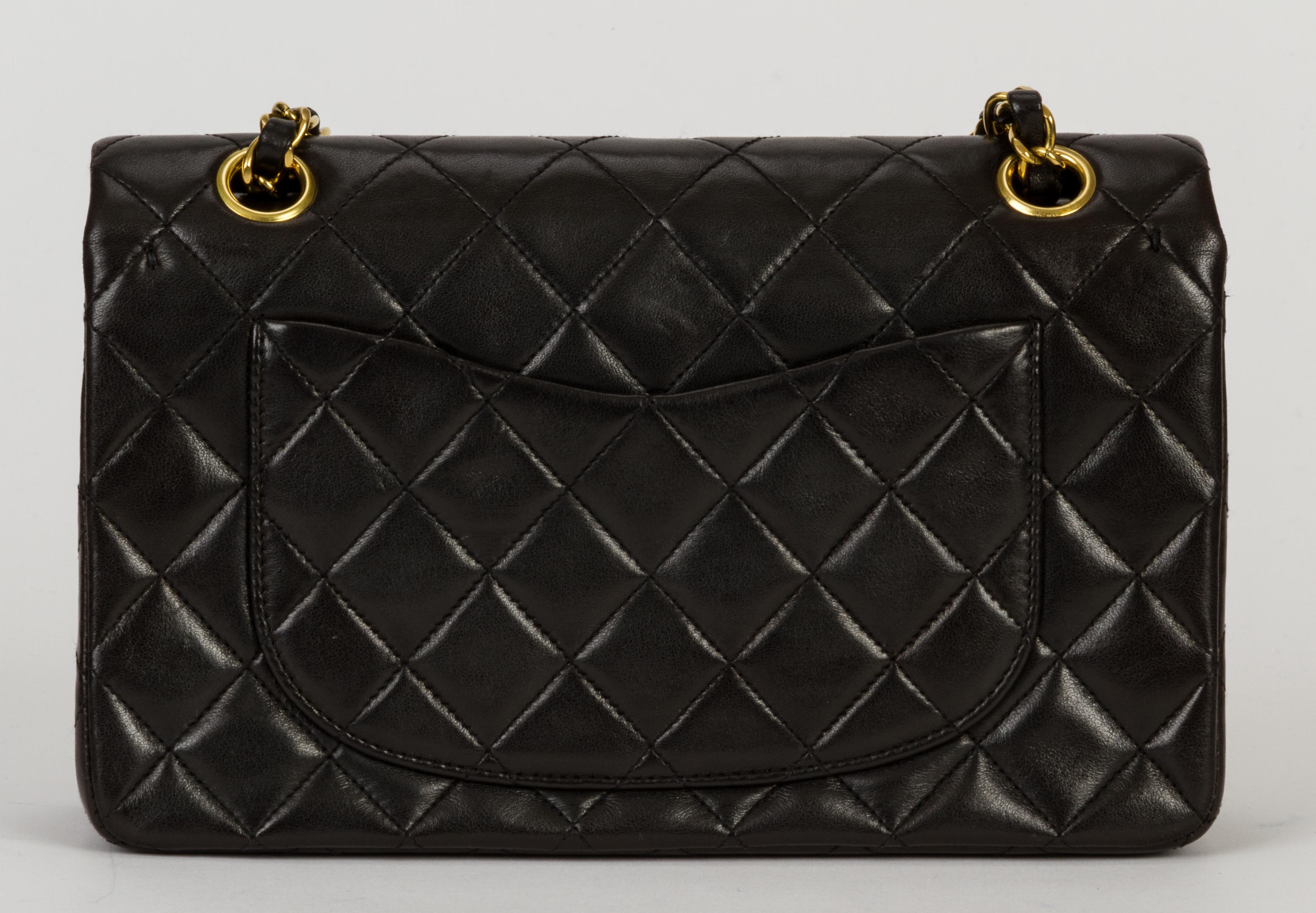 black and gold chanel bag